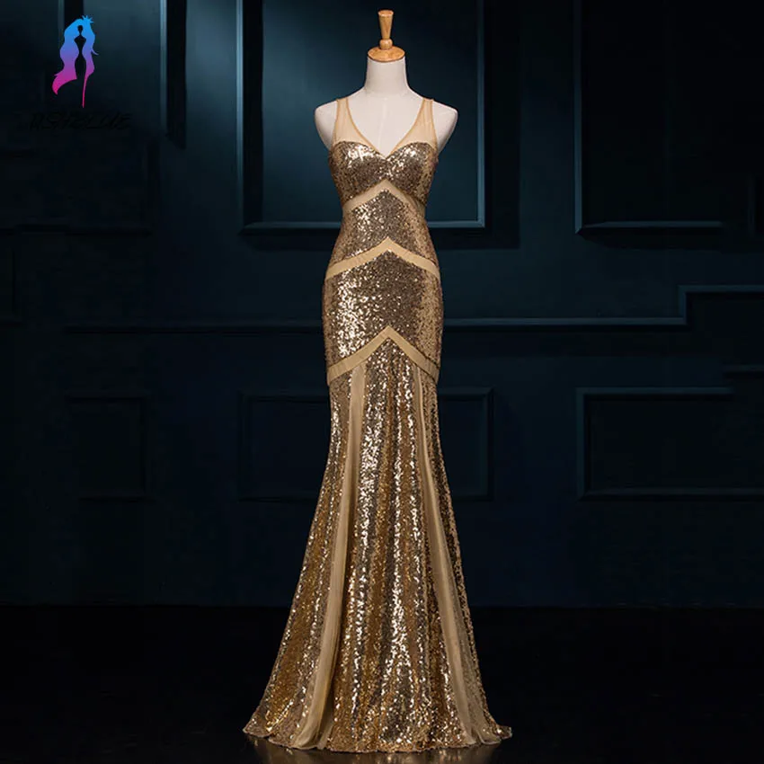gold evening goen