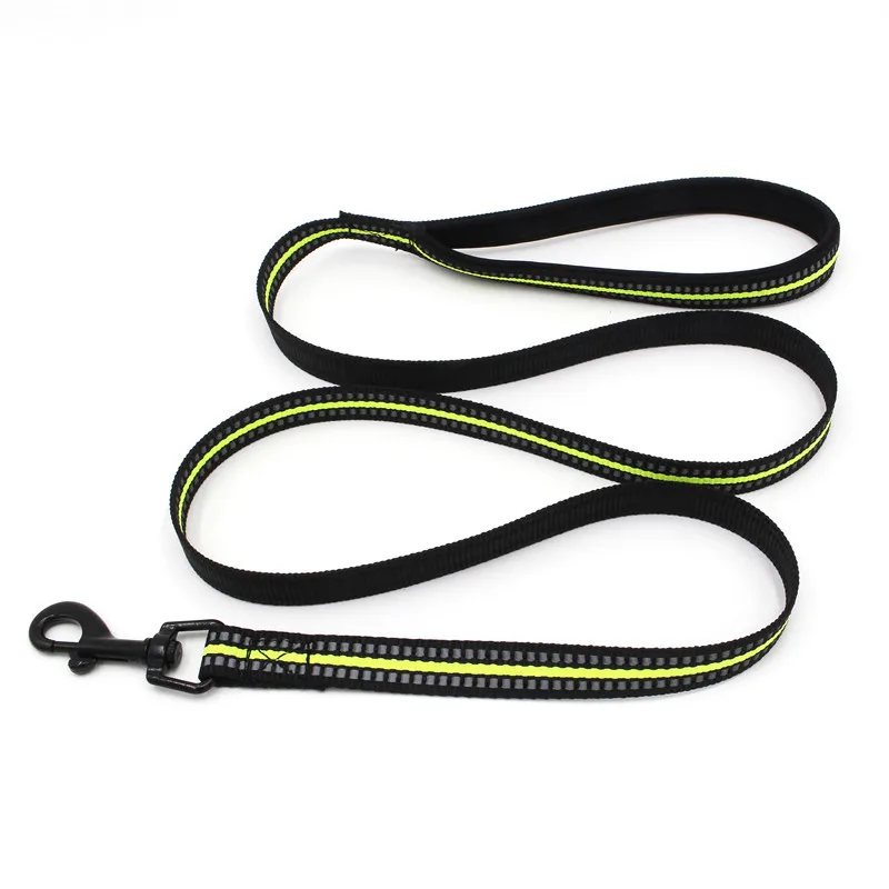120cm Reflective Nylon Dog Leash safe Walking Running Training leads with soft lining rope for Pet | Дом и сад