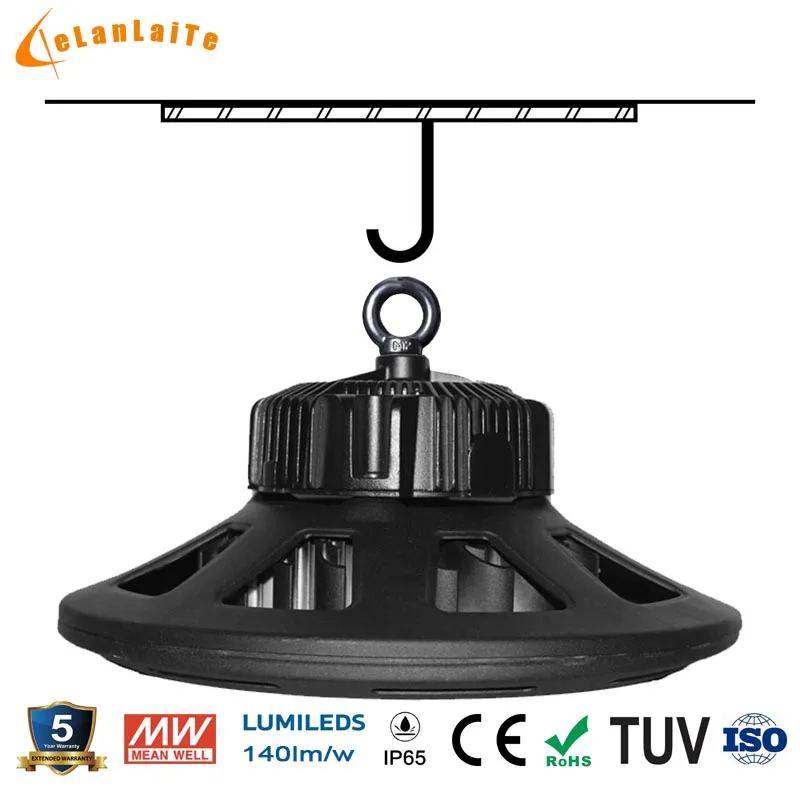 GLITE 140LM/W 80w 100w 150w 200w IP65 UFO dlc list 150w led high bay light АЗС светодиодные фонари