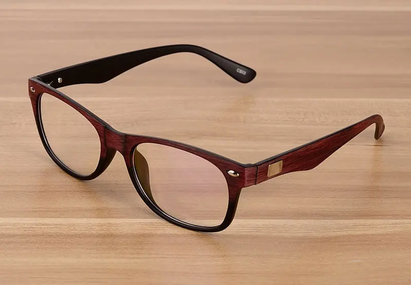 Reven Jate для мужчин и женщин унисекс деревянный узор Модные оптические очки высокое качество очки оправа оптические очки