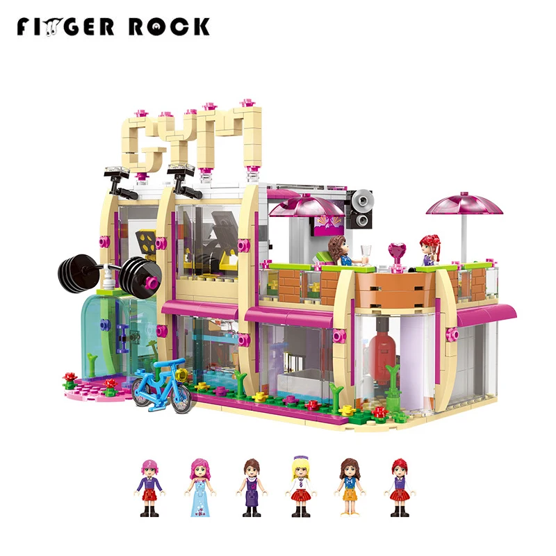 

XINGBAO 12002 905Pcs City Girl Series The Gym Club Set Building Blocks Bricks Model Toys For Children Compatible LegoINGLYs