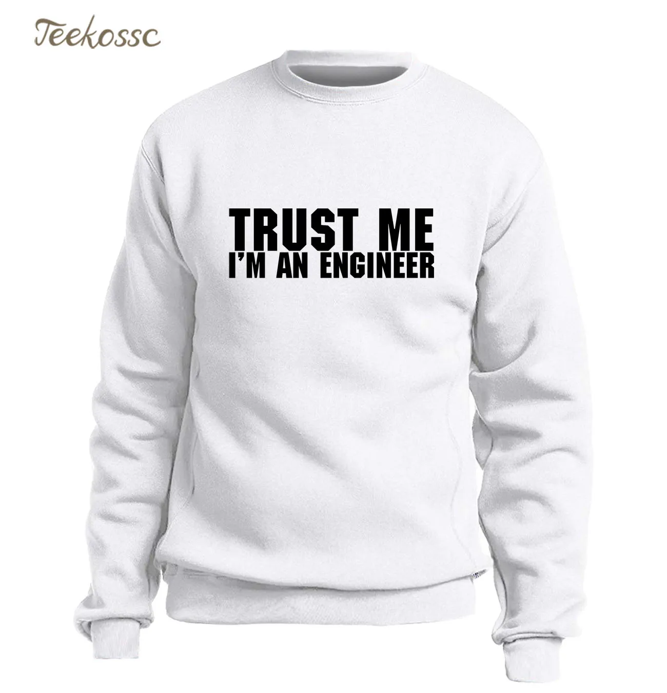 Trust Me I'm An Engineer мужская толстовка с забавным рисунком худи серого цвета