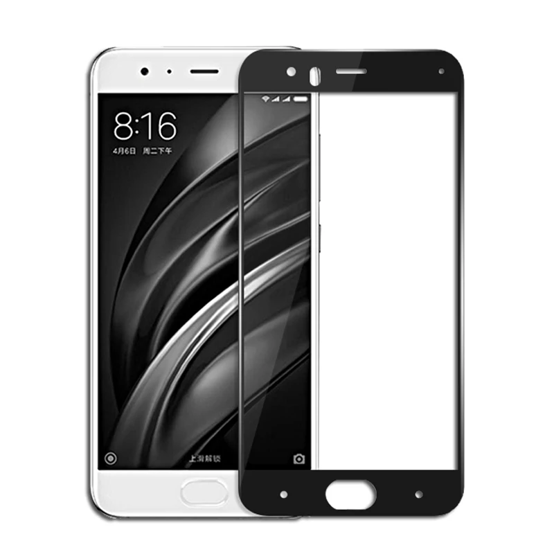 9H 2.5D HD полное покрытие закаленное стекло для Xiaomi mi 6 mi6 m6 Защита экрана xiaomi