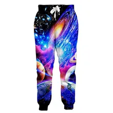 Космические секретные 3d спортивные штаны повседневные эластичные фитнес тренировки брюки хип хоп забавные тренировочные брюки хипстер Jogger Брюки