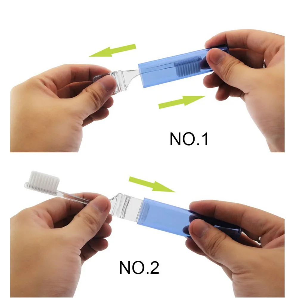 Случайный цвет! 1 шт. простая в хранении Ортодонтическая зубная щетка для путешествий для взрослых и детей мягкая средняя зубная щетка es инструменты для ухода за полостью рта