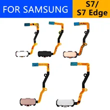 Шлейф для домашнего использования для samsung Galaxy S7 Edge G930 G930F G930V G935A G925S оригинальная задняя кнопка домой шлейф для отпечатков пальцев