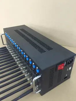 

16 SIM Cards Bulk SMS modem pool with SMS Software (Wavecom Q2406 ) USSD imei changeable support USSD STK Mobile recharge