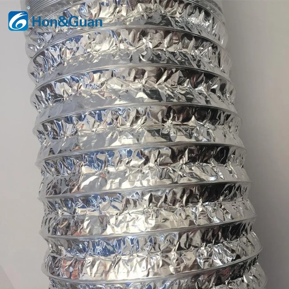 2m 4/6 inch Double Aluminum Foil Exhaust Fan Pipe Ducting Hose Ventilation Flexible Soft Tube for Kitchen Toilet Inline Duct Fan