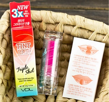 

VDL New 3X Tint Bar Triple Shot Lipstick Three Color Gradient Lipstick 3.5g/Piece Lip Balm 48Pcs/Lot Free Shipping