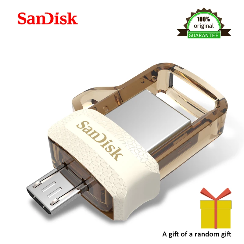 

New version Sandisk SDDD3 Extreme high speed Dual OTG USB Flash Drive 64GB Pen Drives 32GB 150M/S PenDrives USB3.0 usb stick