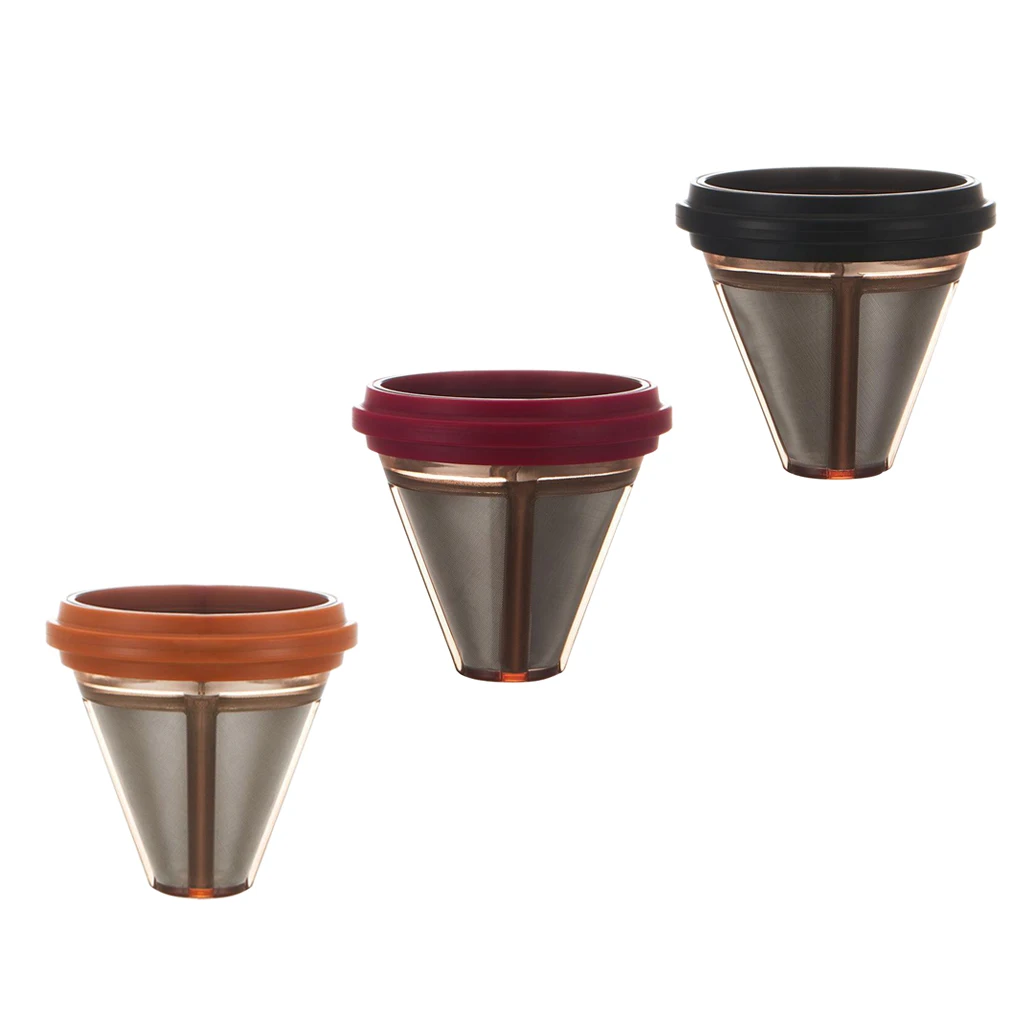 Reusable Capsules Pod Stainless Steel Coffee Filter Paper Nespresso Machine, for Dia 6.7-7.5cm Infuser, Brewing Basket