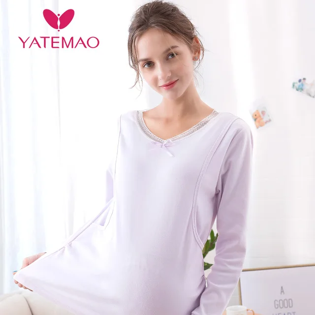 breastfeeding pyjama top