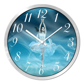 

Modern Design Silent Wall Art Clock Glass Large Digital Dance Clock Electronic Klok Pared Big Wall Watches Home Decor 50ZB0058