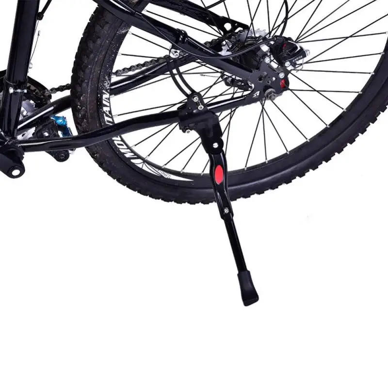 Черный алюминиевый сплав Регулируемая велосипедная подставка боковая подставка велосипедная подставка аксессуар для 26-28 дюймов колеса