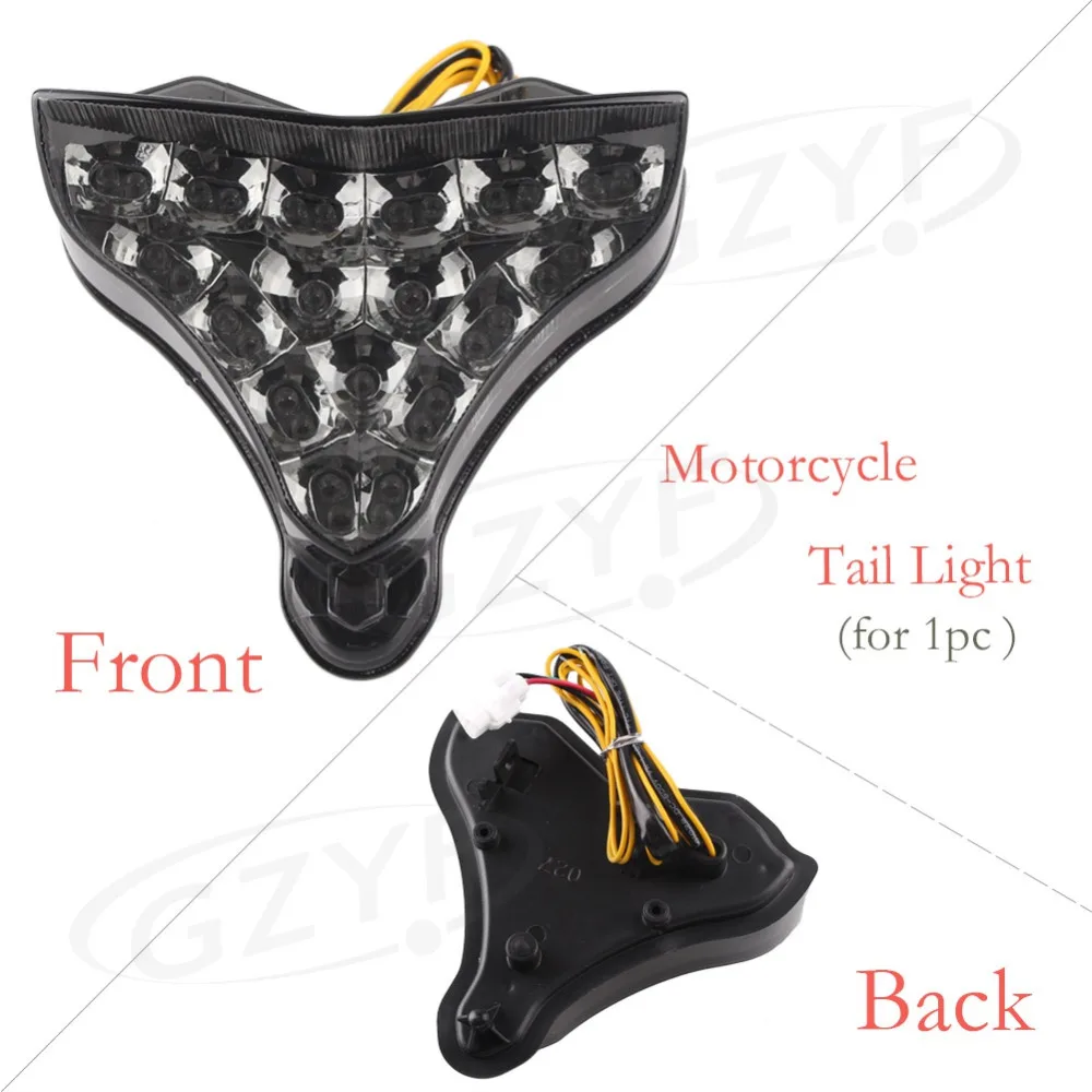 gzyf integrado LED Taillight se/ñales de giro para Yamaha YZF R1/ 2009/ 2010/ 2011/ 2012/ 2013