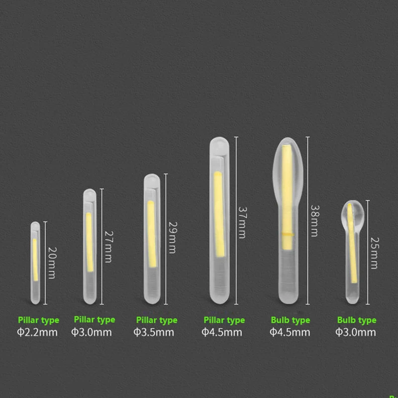 10 шт./30 шт./60 шт. рыболовный светильник-палка поплавок для ночной рыбалки светящиеся палочки зажим Удочка светильник s темное свечение палка Жесткий Хвост рыболовный поплавок