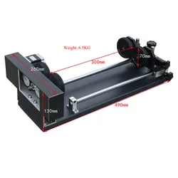 4 Wheels rotary attachment  working table for Glass bottle in laser engraving and cutting machine