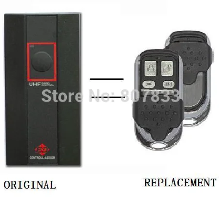 

BND GARAGE DOOR REMOTE CONTROL MPC2 TX318 Controll-A-Door UHF BND MPC 2