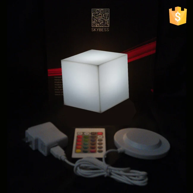 Мини светодиодный куб/подсвеченный светодиодный стол лампа/светодиодный куб 10 см RGB D10cm PE декоративный светодиодный куб 10 шт./партия