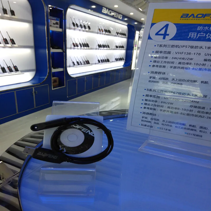Водонепроницаемый USB кабель для программирования Baofeng CD диск с драйвером BaoFeng
