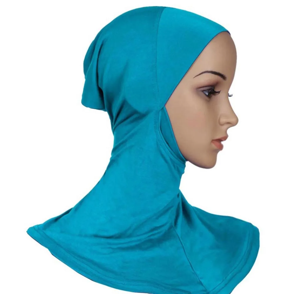 Хорошее качество мусульманский хиджаб шарф шляпа женская мягкая шапка мусульманские шарфы шея крышка головная повязка