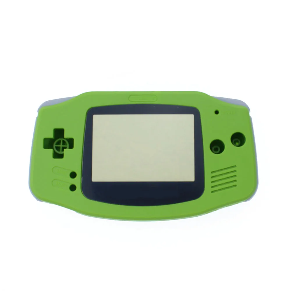 YuXi Replacement Luminous Clear Case Shell Cover for Nintendo GBA Housing Case for Gameboy Advance Console Buttons Screw Driver
