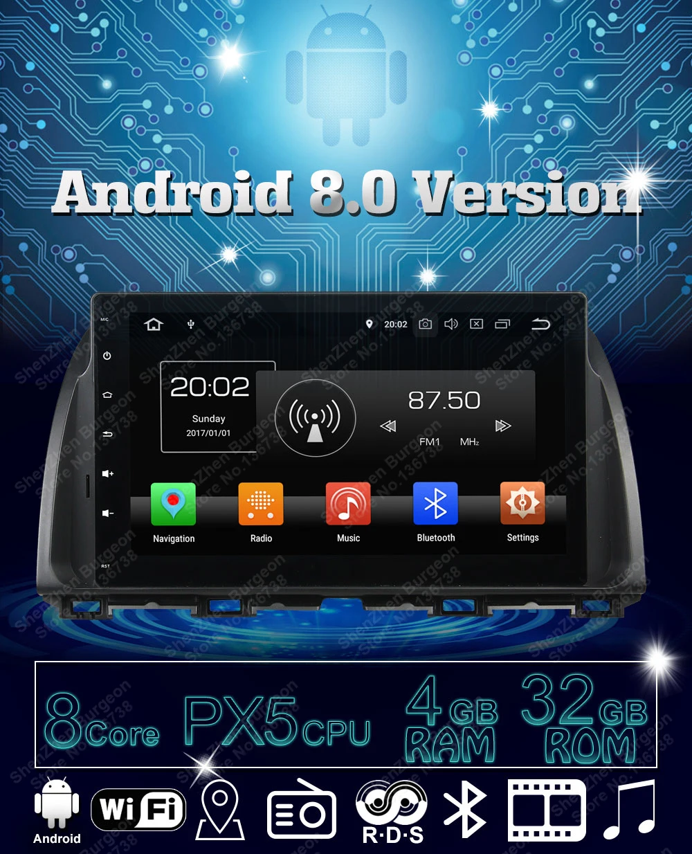 Flash Deal Android 8.0 Octa Core Car DVD Player Multimedia For Mazda CX 5 CX-5 Atenza 2015 2016 Car Radio With 4GB RAM 32GB ROM Bluetooth 4 Flash Deal Android 8.0 Octa Core Car DVD Player Multimedia For Mazda CX 5 CX-5 Atenza 2015 2016 Car Radio With 4GB RAM 32GB ROM Bluetooth 4