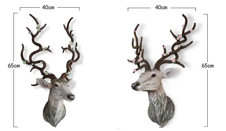 Sika, олень, слива, настенное украшение, подвесная настенная голова животного, полимерная подвеска, полимерные настенные украшения, аксессуары для дома, лучший подарок