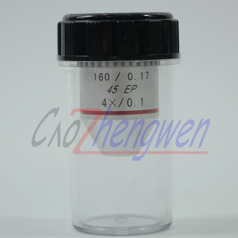 

FYSCOPE 1PC 4X Lab195N Medical Biological Microscope Semi Plan Achromatic Objective Lens 160/0.17 Thread Diameter 20.2mm
