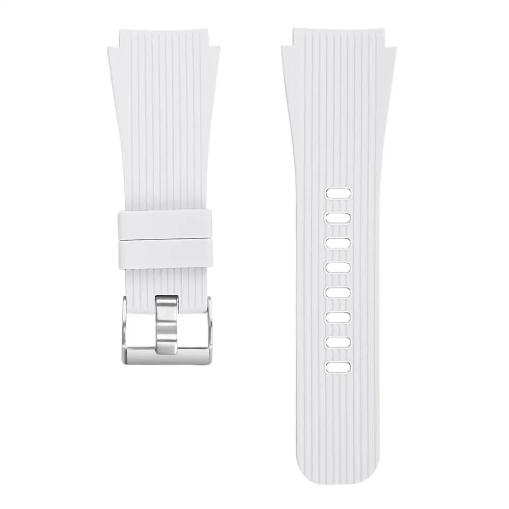 22 мм силиконовый ремешок для samsung Galaxy Watch спортивный резиновый сменный Браслет ремешок для часов для Galaxy Watch 46 мм черный белый - Цвет ремешка: White