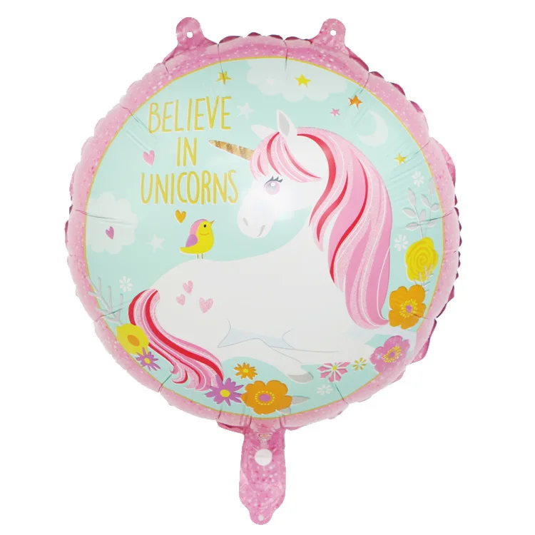 Единорог День рождения украшения Дети розовый Радуга баннер Единорог тарелка воздушные шары салфетка обертка девочка с днем рождения Декор - Цвет: 1pc Pink unicorn