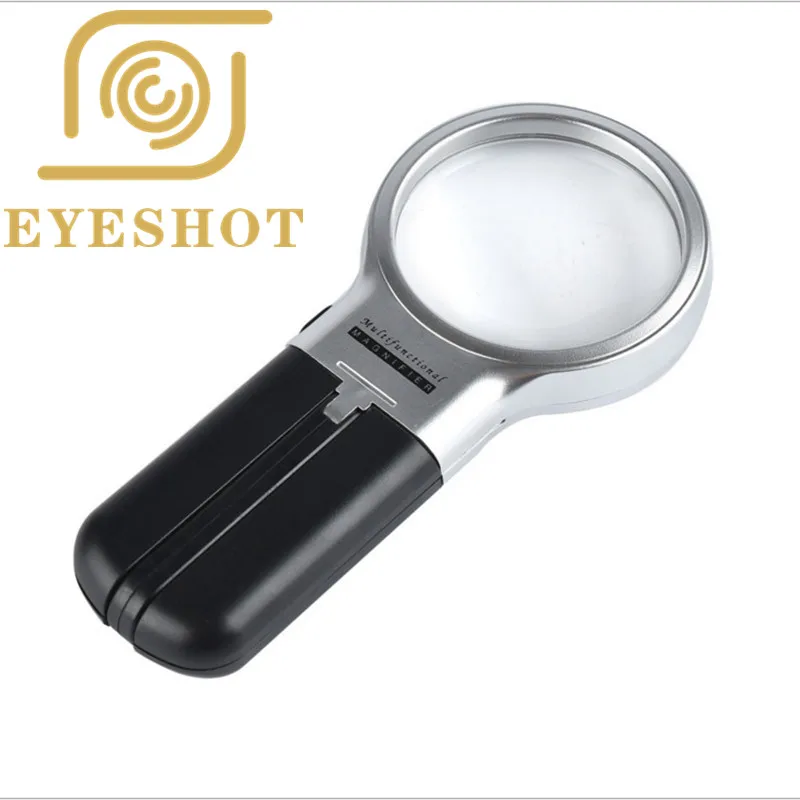 3X Desktop Handheld Reading Magnifier With LED Lights Folding