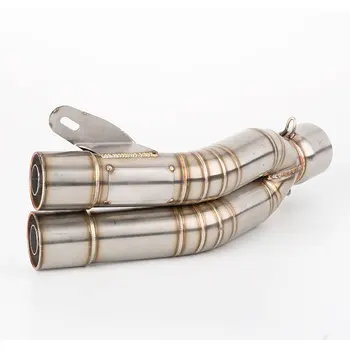 

RACELEO motorcycle parts motormike exhaust pipe silencer Double outlet exhaust muffler for Kawasaki Z800 Z900 ZX6R NINJA250