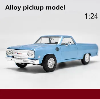 

High simulation Chevrolet pickup retro model,1:24 advanced alloy car models,metal diecasts,2open door toy vehicles,free shipping