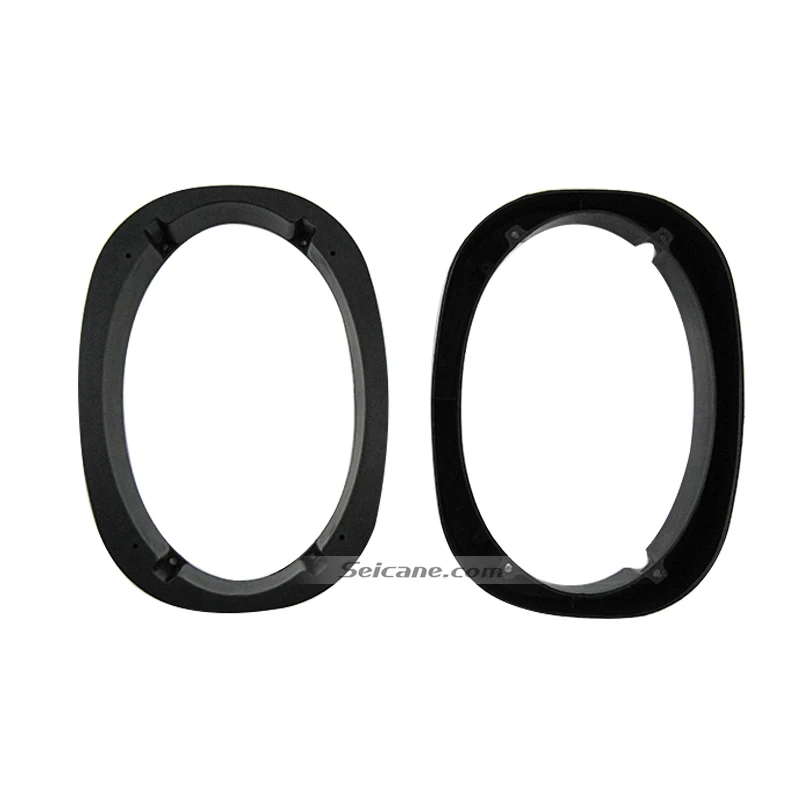 

Seicane 2PC Universal 6*9 Beveled Car Speaker Spacer with Refitting Kit Audio Mat Plates Bracket Holder Install Black Car Refit