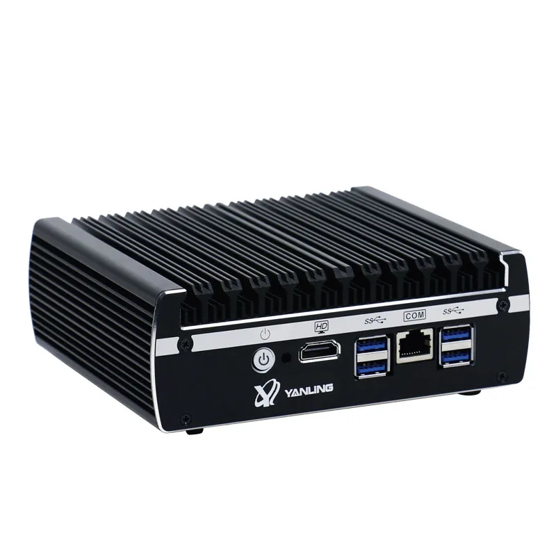  6 Ethernet LAN fanless pfsense Mini PC Intel kabylake core i3 7100u DDR4 ram AES-NI linux server fi