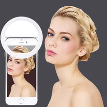 Selfie Ring selfie light photographic lighting with USB Charge ringlight Led ring for iPhone 6 7 X xiaomi light for photo