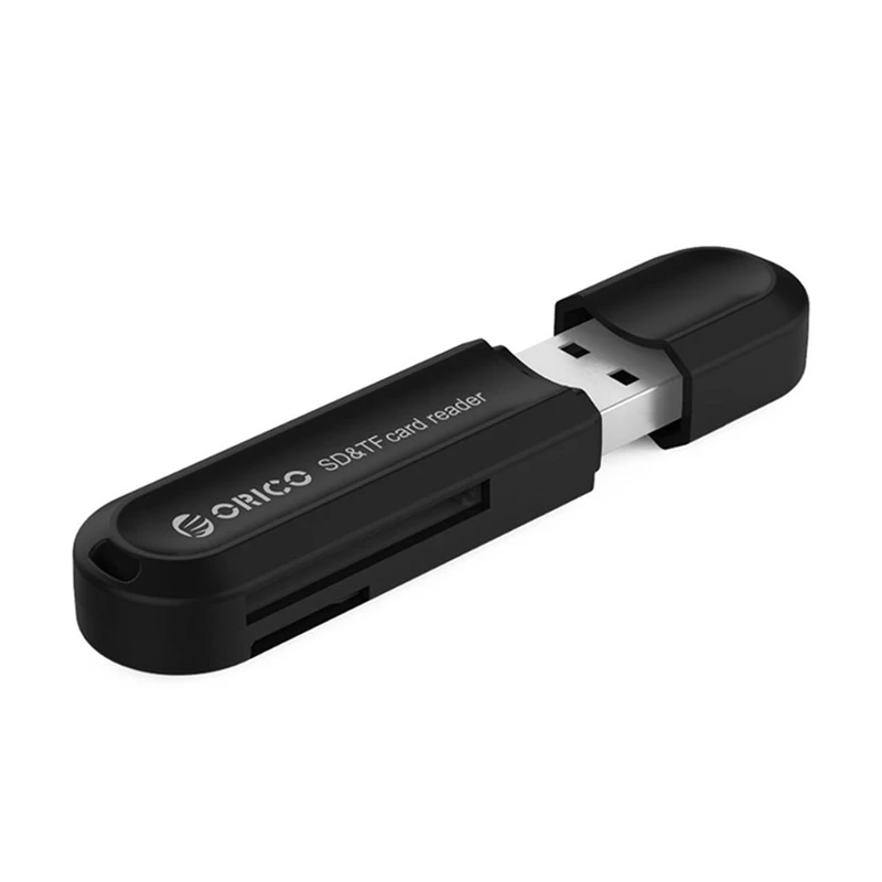 Orico Usb 3,0 Все-в-одном устройство для чтения карт памяти для Sd и tf-карт поддерживает до 2 ТБ емкости Abs - Цвет: Black