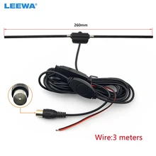 LEEWA 1 шт. Автомобильная IEC вилка активная антенна со встроенным усилителем для цифрового ТВ автомобильная антенна# CA911