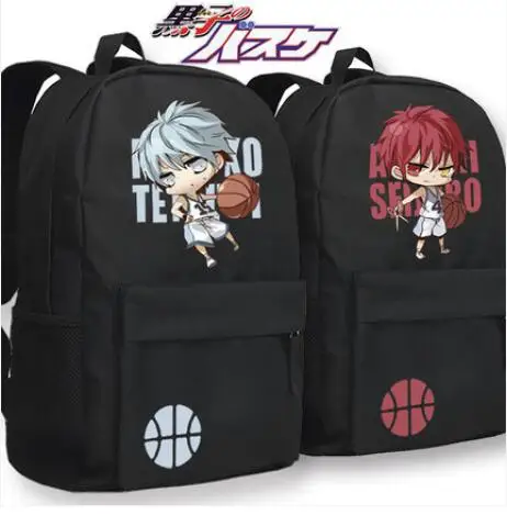 

Japanese style Anime Kuroko's Basket Backpack School unisex canvas large capacity bag daily student backpack