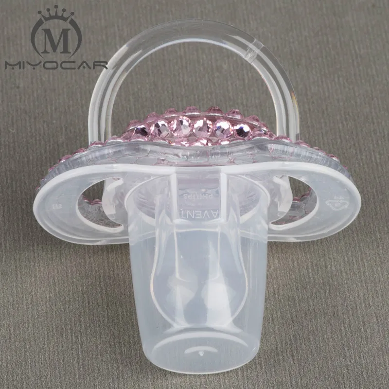 MIYOCAR Special price 4 color shining bling crystal rhinestone Baby Pacifier/ Nipples /Dummy /cocka /chupeta &pacifier clips
