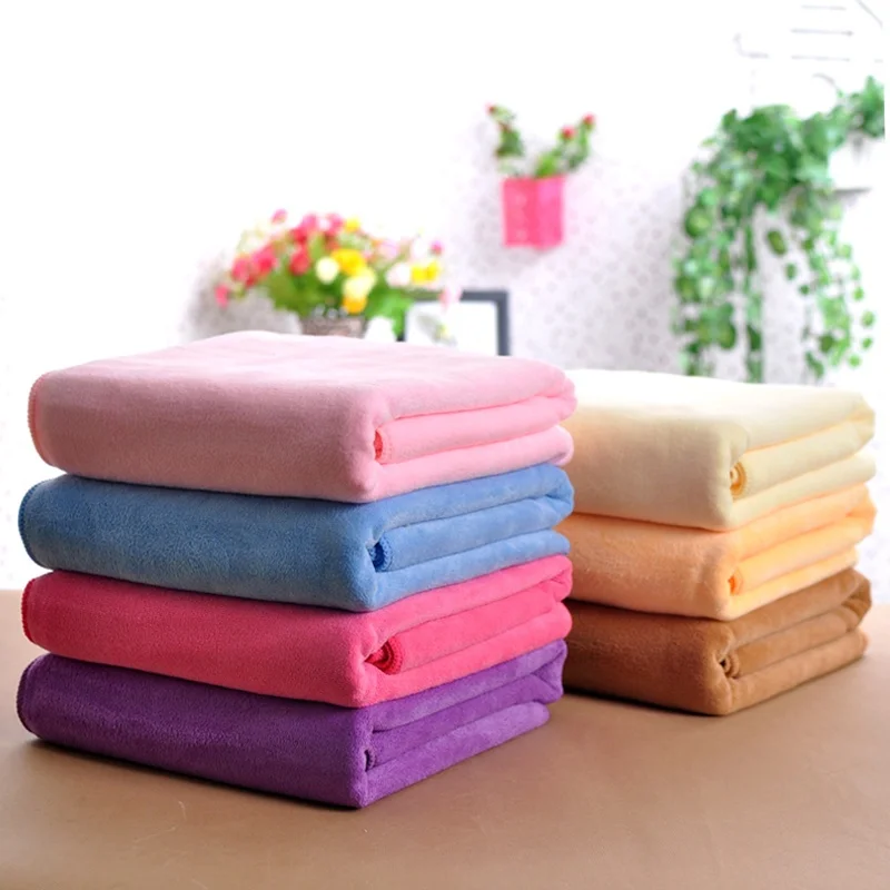 10 Color New Fashion Soft Microfibre Beach Bath Towel Swim Washcloth Lightweight Large Towel Sports Travel Accessories