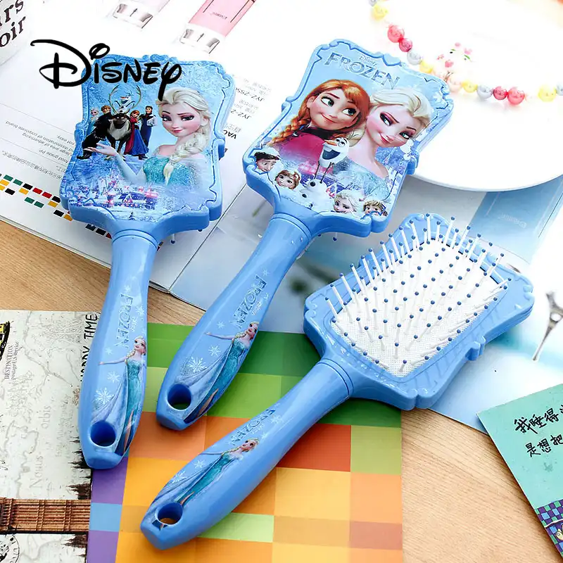 Brosse A Cheveux Anti Statique Disney Jeu De Simulation De La Reine Des Neiges Brosse De Soins Pour Bebes Filles Maquillage Cadeaux D Anniversaire Pour Enfants Aliexpress