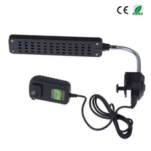 5 шт./лот 3 w светодиодный аквариумных рыб зажим для бака свет 48-светодиодный белый и синий свет с вилкой