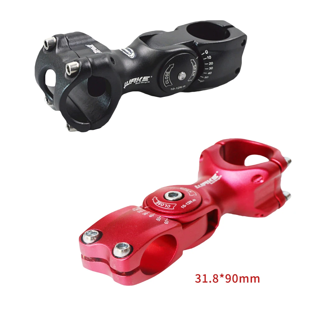 WAKE MTB Bike Angle adjustable stem A Head bike 31.8*90mm 3D