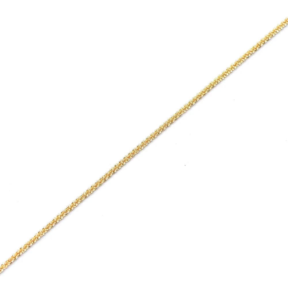 Gold plated Brass Specialty Chains 2.2mm, DIY Necklace Chain Wholesale(#LK-228-1)/ 1 Meter=3.3 ft