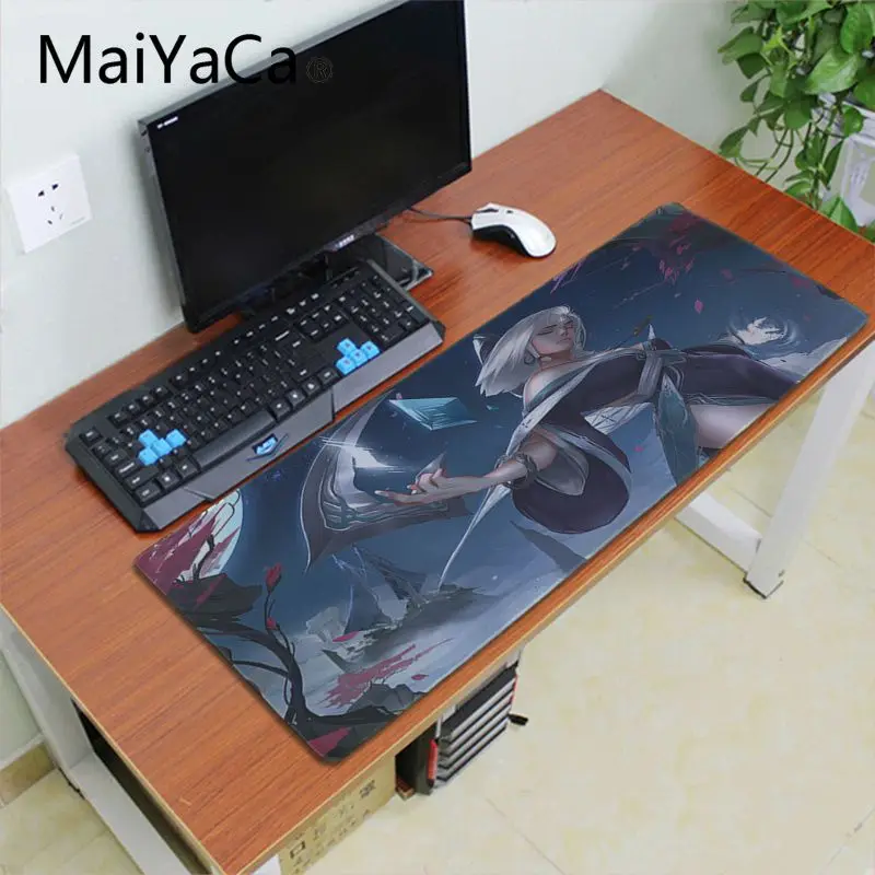 Maiyaca Sun Goddess Karma League of Legends коврик для мышки в стиле аниме большой шкафчик alfombrilla игровой коврик для мыши геймер ПК компьютерный коврик