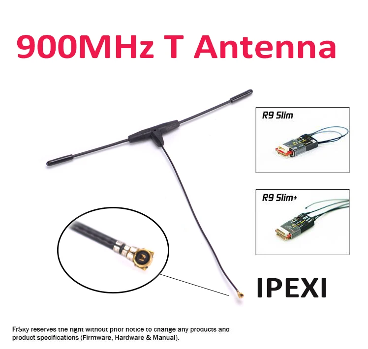 

FrSky 900MHz IPEX4 IPEX 4 IPEX1 IPEX 1 Dipole T Antenna for R9 Slim / R9 Slim+ / R9 Mini / R9 MM Receiver