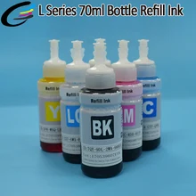Совместимый 70 мл заправка чернил для Epson L565 L555 L550 чернила принтера T6641 T6644