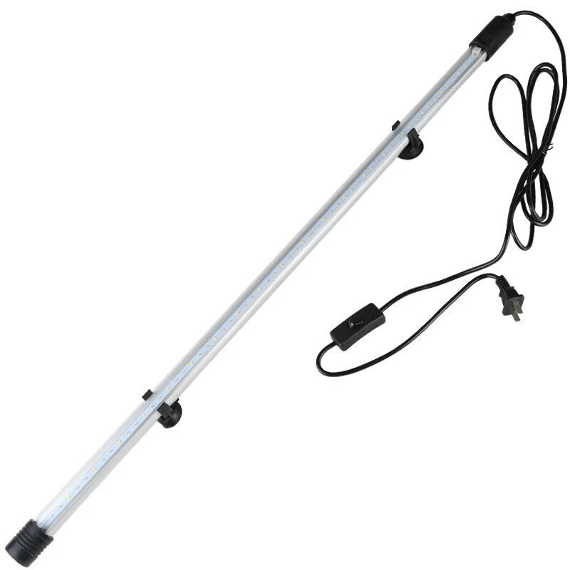

Aquarium Diving Lights Water Lamp Brighten Spectrum Waterproof LED Light White with Power Adapter Fish Tank Decorative Lights